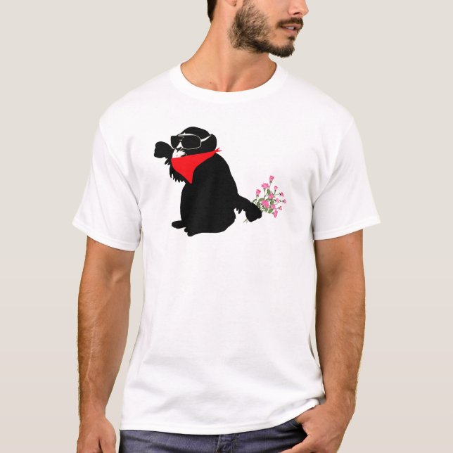 Camiseta banksy monkey (Anverso)