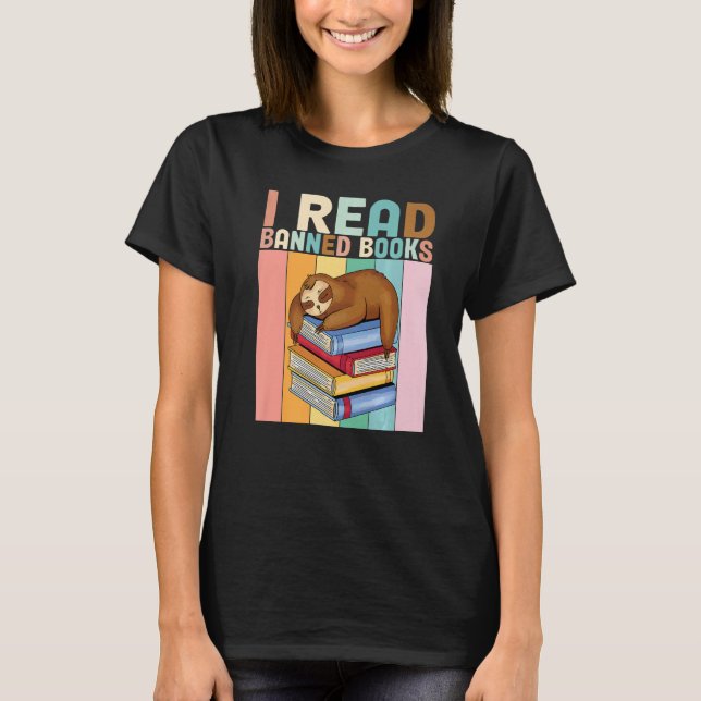 Camiseta Banned Books Bookworm I Read Banned Books   (Anverso)