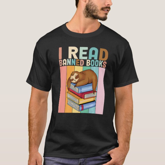 Camiseta Banned Books Bookworm I Read Banned Books   (Anverso)