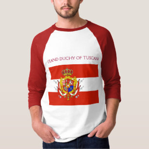 Camiseta Banner blanco rojo Gran Ducado de la Toscana