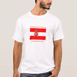Camiseta Banner blanco rojo Gran Ducado de la Toscana
