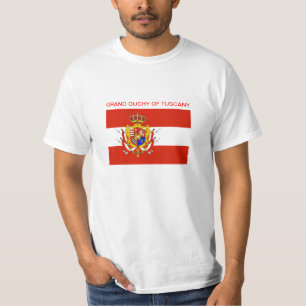 Camiseta Banner blanco rojo Gran Ducado de la Toscana