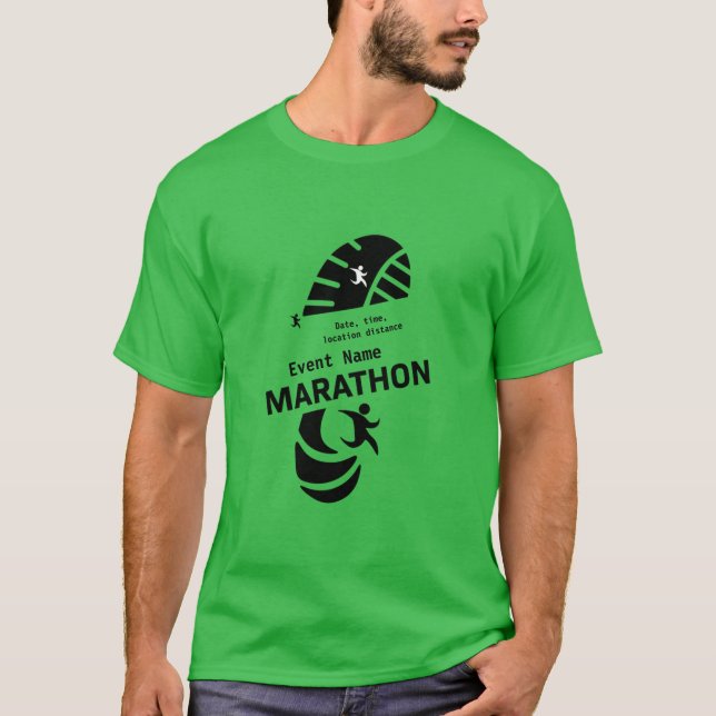 Camiseta Banner de merch del evento promocional de maratón  (Anverso)