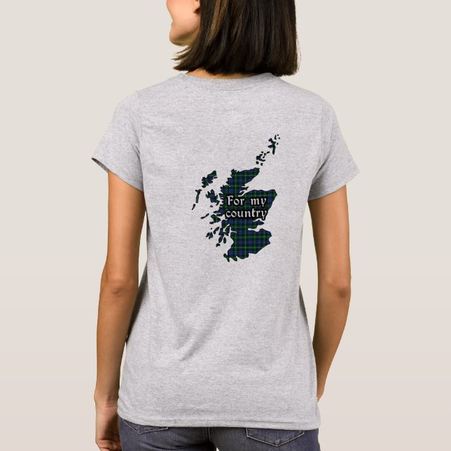 Camiseta Bannerman Clan Badge y Tartan Women's (Reverso)