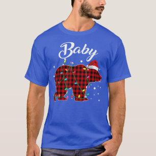Camiseta Baño Bebé Rojo Coincidiendo Búfalo Pajama