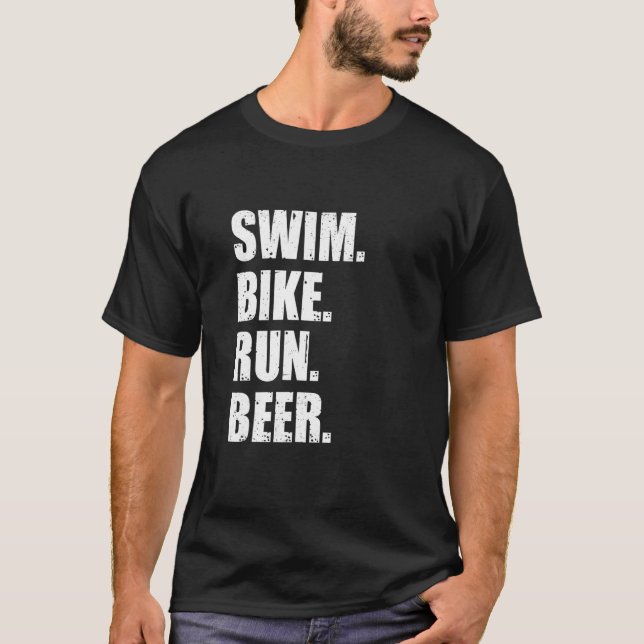 Camiseta Baño Ciclismo de natación Correr Cerveza Corriendo (Anverso)