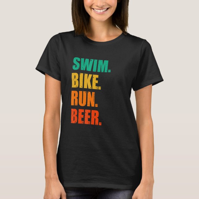Camiseta Baño Ciclismo de natación Correr Cerveza Corriendo (Anverso)