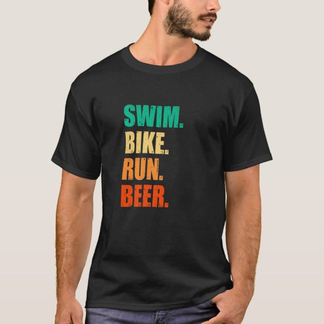 Camiseta Baño Ciclismo de natación Correr Cerveza Corriendo (Anverso)