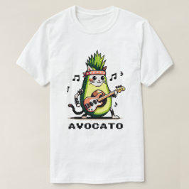 Camiseta Baño de aguacate - Arte de aguacate pixel para gat