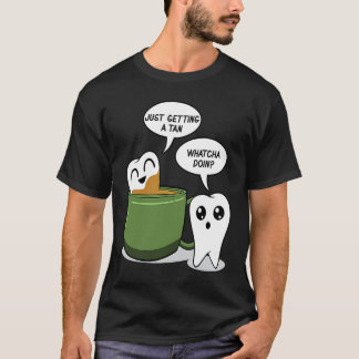 Camiseta Baño de dientes en café Ayuda dental dentista