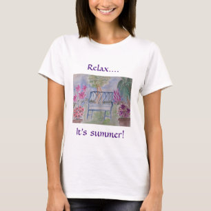Camiseta Baño de jardín de verano
