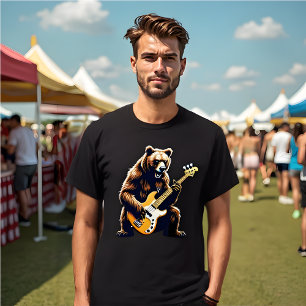 Camiseta Baño de oso rocoso - Amante musical listo para el 