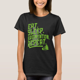Camiseta Baño de sueño de Comer Repetición Deportes de Escu