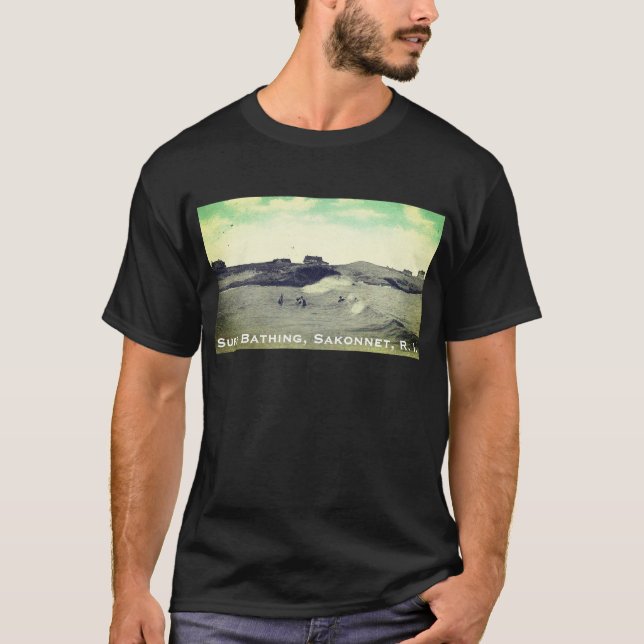 Camiseta Baño de surf, Sakonnet, RI (Little Compton) (Anverso)