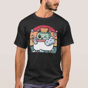Camiseta Baño de tostadora Graciosa Baño de tostadora de re