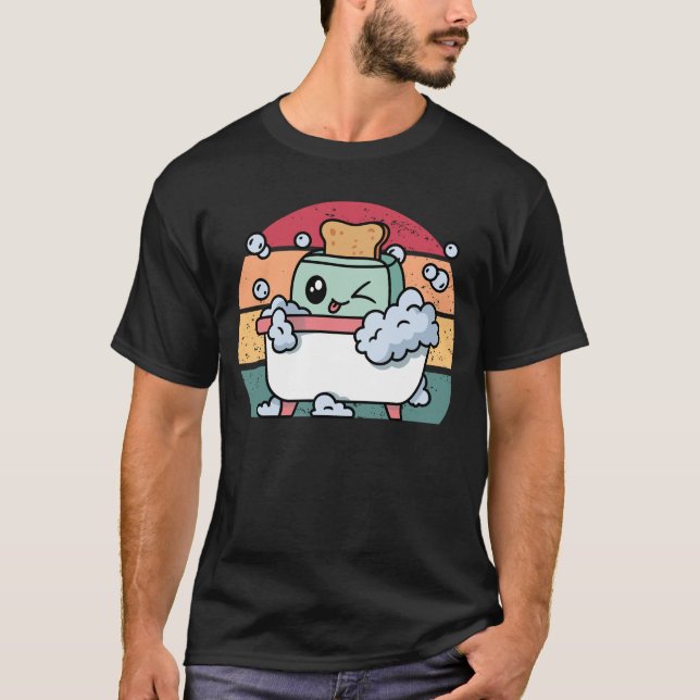 Camiseta Baño de tostadora Graciosa Baño de tostadora de re (Anverso)