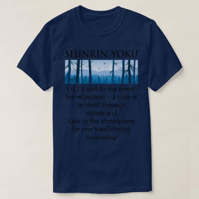 Camiseta Baño del bosque ShinrinYoku (Diseño del anverso)