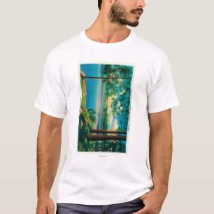 Camiseta Baño del punto de la ensenada en la punta de