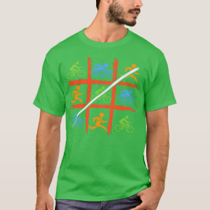 Camiseta Baño En Bicicleta Carrera Tic Tac Toe 2