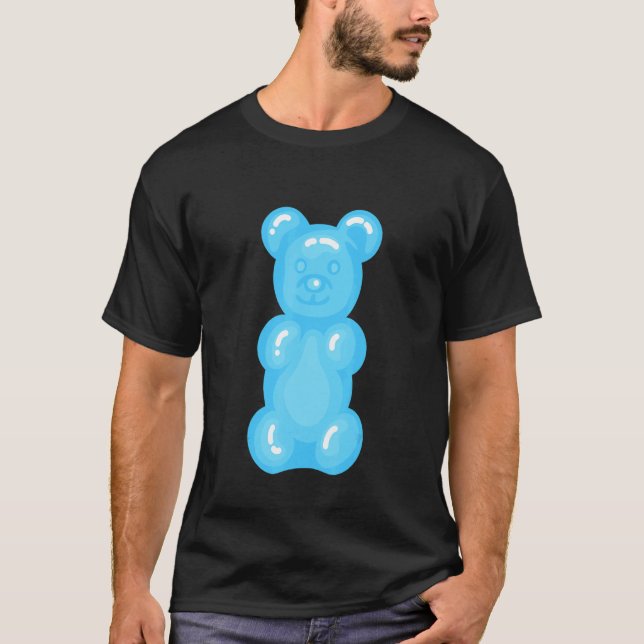 Camiseta Baños Niños Oso De Gummy Azul Claro (Anverso)