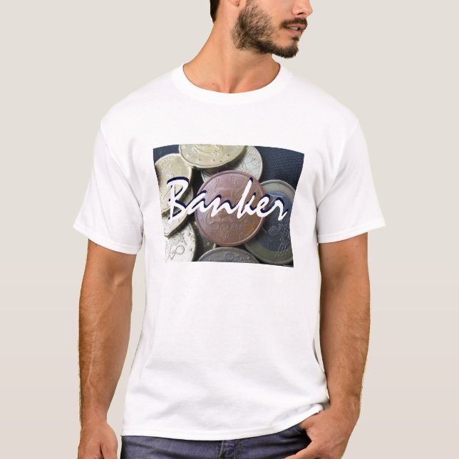 Camiseta Banquero En Azul Sucio (Anverso)