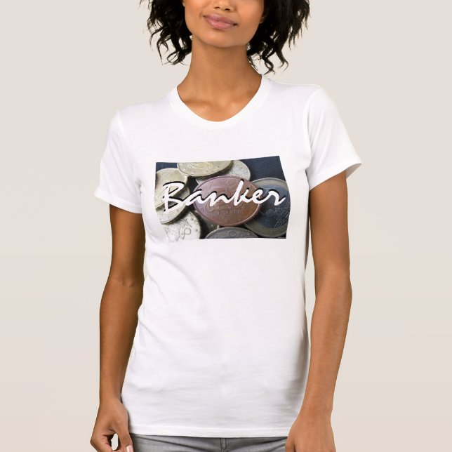 Camiseta Banquero En Blanco Vintage (Anverso)