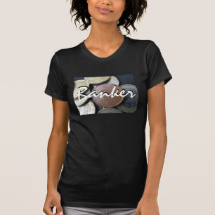 Camiseta Banquero en negro vintage