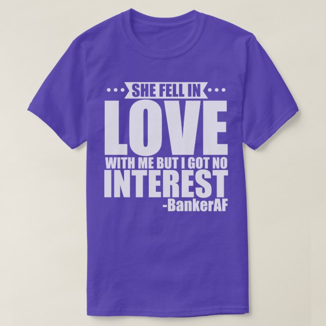Camiseta Banquero Que Se Enamoró (Diseño del anverso)