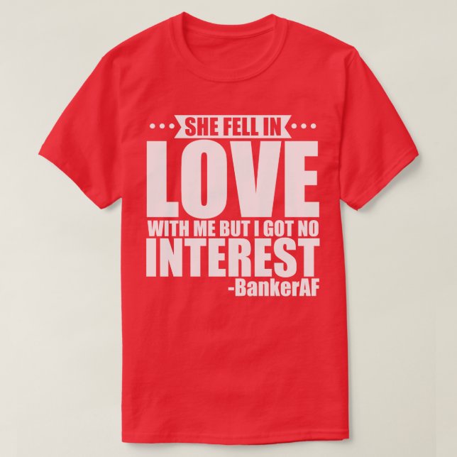Camiseta Banquero Que Se Enamoró (Diseño del anverso)