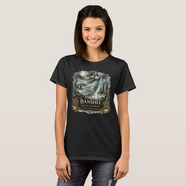 Camiseta Banshee Folclore Celta - Una Voz  (Anverso completo)