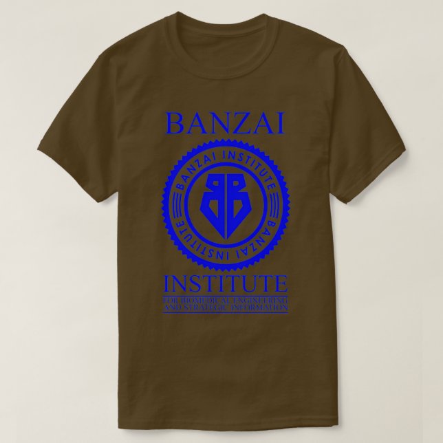 Camiseta Banzai Institute Blue Edition (Diseño del anverso)