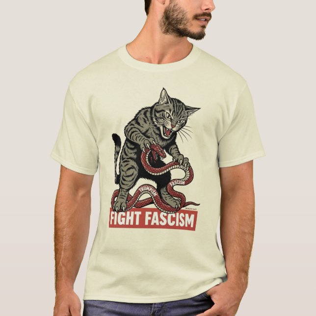 Camiseta Banzai Kat Fight Fascism (Anverso)