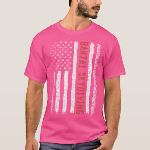 Camiseta Banzai Skydiving Bandera Americana 4 De Julio