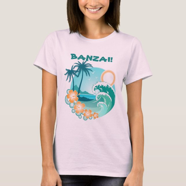 Camiseta Banzai Surfing (Anverso)