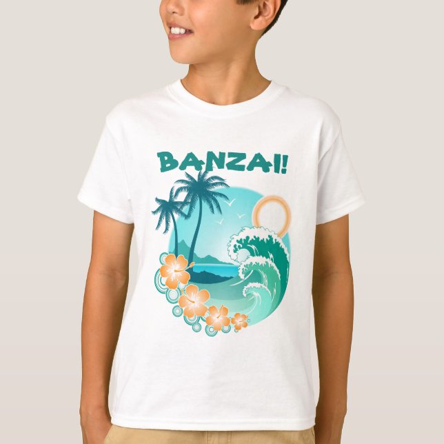 Camiseta Banzai Surfing (Anverso)
