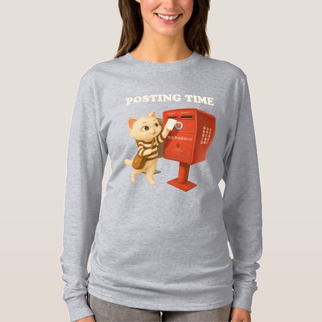 Camiseta Bao Bao: Posting Time with Retro Taiwan Mailbox (Anverso)