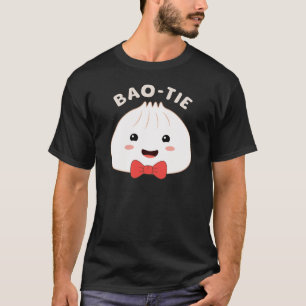 Camiseta Bao Tie Bowtie Pun de comida asiática