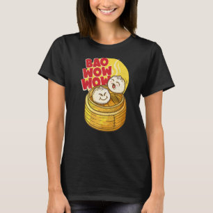 Camiseta Bao Wow Baozi Comida China Dim Sum Vapor Asiático