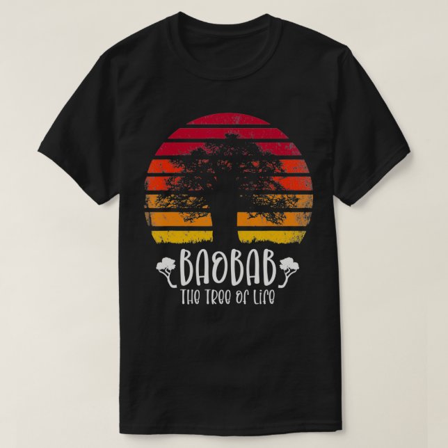 Camiseta Baobab Tree African Retro Baobab Chonset Tree (Diseño del anverso)