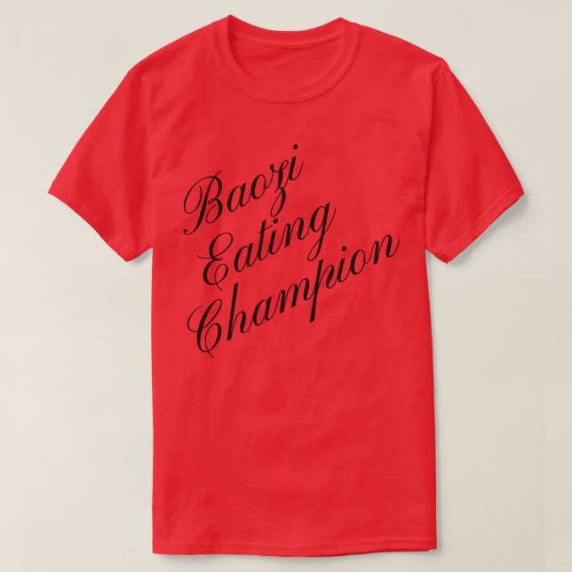 Camiseta Baozi campeón de comida competitiva (Diseño del anverso)
