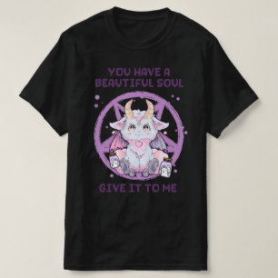 Camiseta Baphomet Dame Tu Alma Cute Kawaii