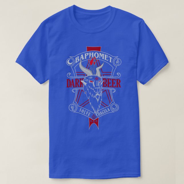 Camiseta Baphomet Dark Beer (Diseño del anverso)
