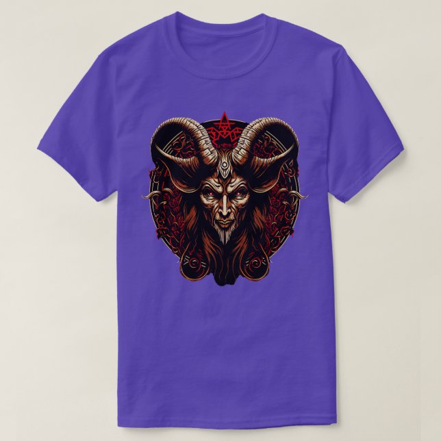 Camiseta Baphomet Demon Satanic Gótico Lucifer (Diseño del anverso)