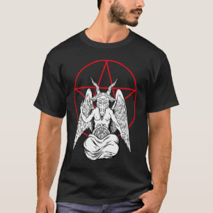 Camiseta Baphomet Demonio Orando  Satanico Lucifer Beelzebu
