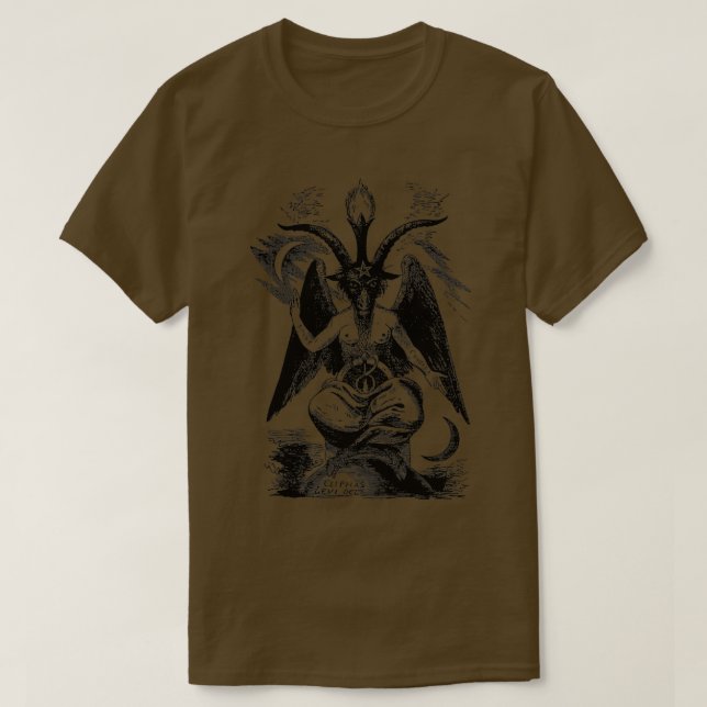 Camiseta Baphomet Devil Sabbatic Goat Satan 2 (Diseño del anverso)