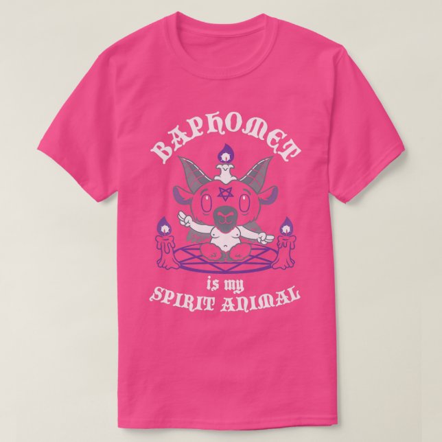 Camiseta Baphomet is My Spirit Animal  Occult  Creepy Cute  (Diseño del anverso)