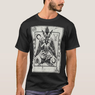 Camiseta Baphomet Occult Satan Cabeza de cabra Devil Tarot 