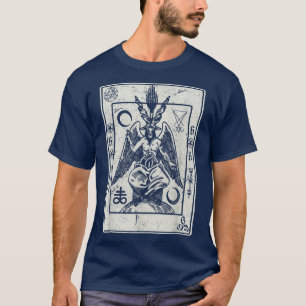 Camiseta Baphomet Occult Satan Cabeza de cabra Devil Tarot 