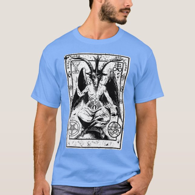 Camiseta Baphomet Satanic Sigil Occult Goat Devil 666 (Anverso)