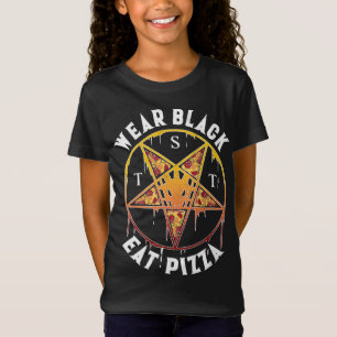 Camiseta Baphometh Comer Pizza Love Satan Regalo Diseño par